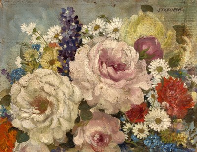 Lot 134 - John Strevens (1902-1990) Flowers in Bloom...