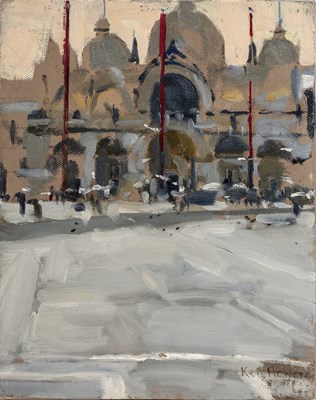 Lot 220 - Ken Howard (1932-2022) San Marco Square signed...