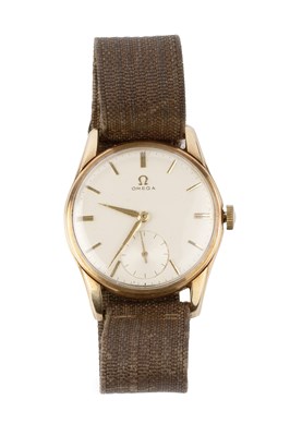 Lot 190 - A 9ct gold cased wristwatch by Omega, the...