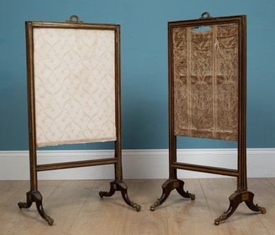 Lot 179 - Two similar 19th century metamorphic fire screens