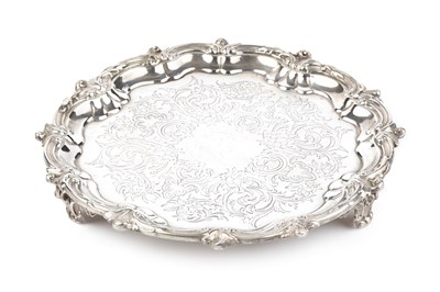 Lot 827 - A mid Victorian silver small salver, with...