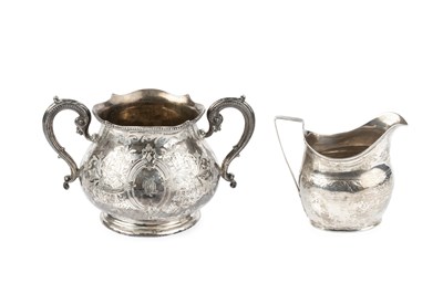 Lot 831 - A mid Victorian silver twin handled sucrier,...