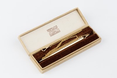 Lot 557 - A 9ct gold 'Lady Yard-o-Lette' pencil, patent...