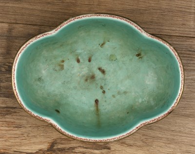 Lot 99 - Enamel quatrefoil bowl Chinese, Guangxu period...