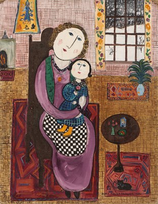 Lot 215 - Dora Holzhandler (1928-2015) Mother and Child...