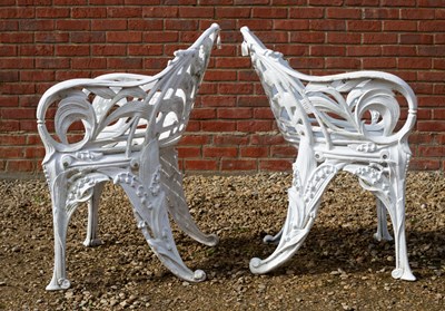 Lot 1162 - A pair of aluminium garden chairs