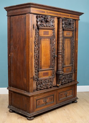 Lot 28 - An 18th century style European armoire