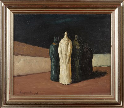 Lot 426 - Zeljko Lapuh (b.1951) Cloaked Figures, 1986...
