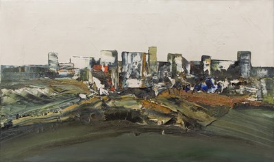 Lot 379 - Kit Barker (1916-1988) Walled City, 1970...