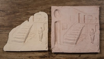 Lot 297 - Paul Day (b.1967) 'The Staircase', terracotta...