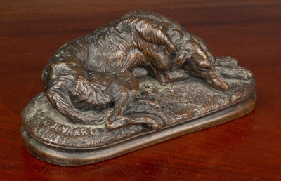 Lot 37 - Paul Gayrard (b.1807-d.1855), Irish wolfhound resting