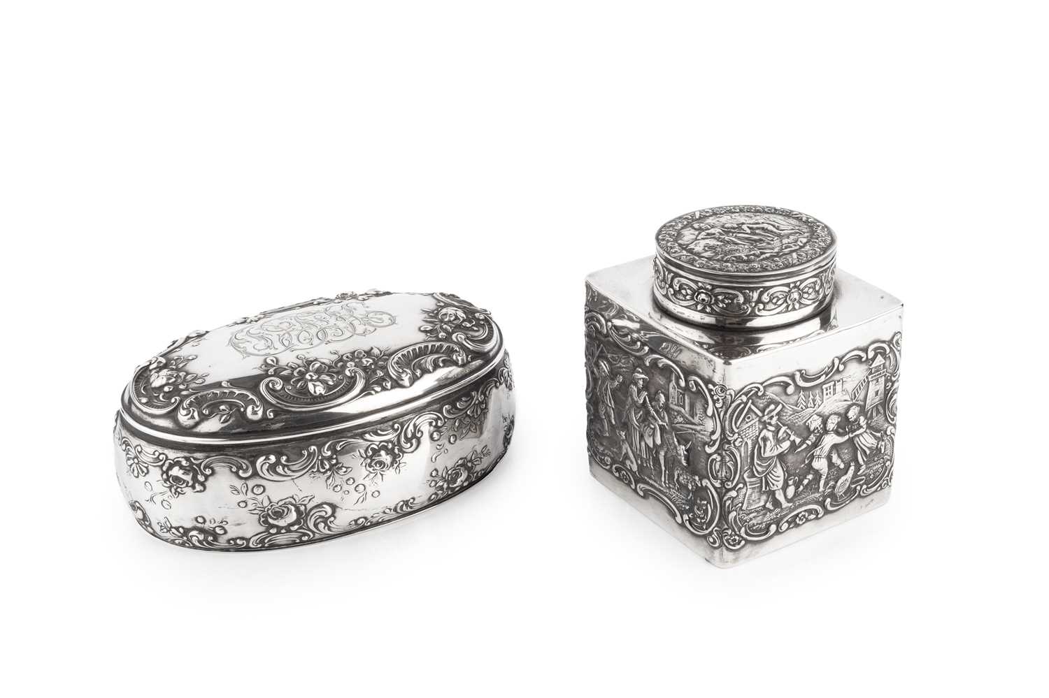 Lot 568 - A late 19th/early 20th century German silver...