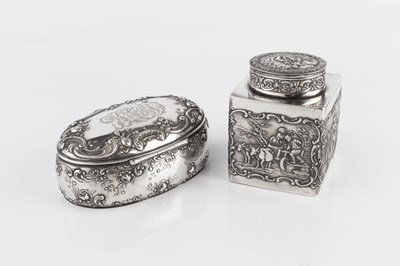 Lot 568 - A late 19th/early 20th century German silver...