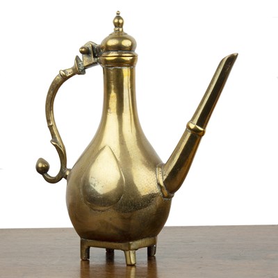 Lot 503 - Mughal Deccan bronze ewer or aftaba Indian,...