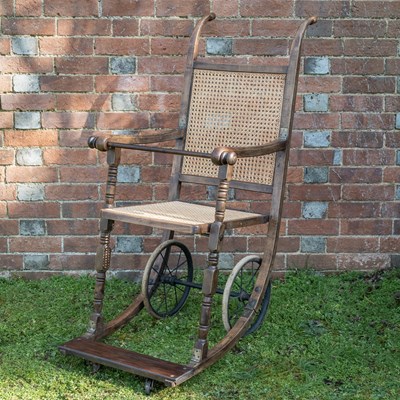 Lot 129 - A Victorian invalid's chair
