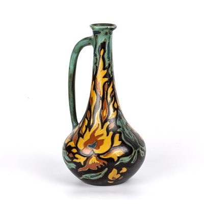 Lot 695 - Gouda Pottery, Holland Vase decorated with...