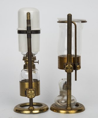 Lot 46 - A 19th century microscope oil lamp by...