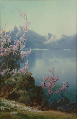 Lot 146 - John Shapland (1865-1929) 'Lake Como',...