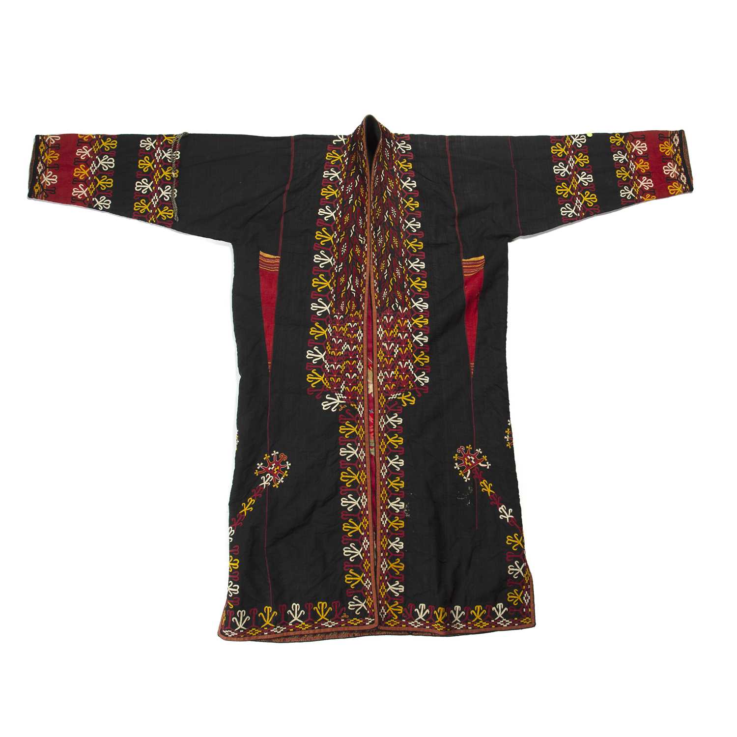Lot 587 - Tekke Turkoman chyrpy Turkmenistan of black...