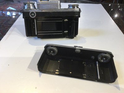 Lot 57 - Three Zeiss Ikon Contax cameras with lens...
