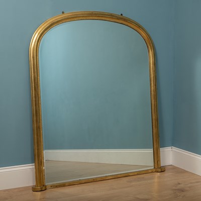 Lot 240 - A giltwood overmantel mirror