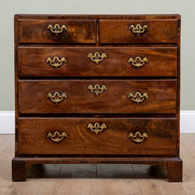 Lot 390 - A George III chest of drawers