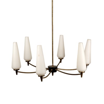 Lot 166 - A gold chandelier