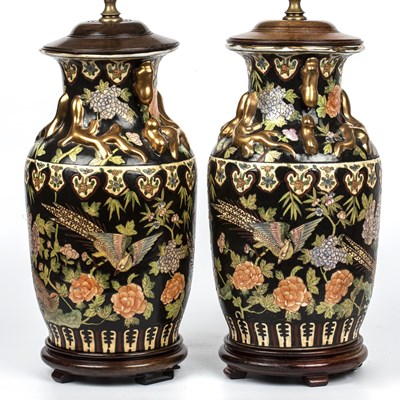 Lot 204 - A pair of early 20th century Chinese famille...