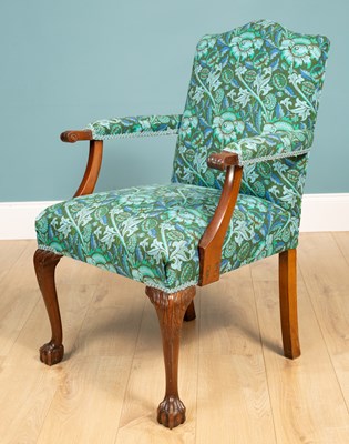 Lot 51 - A Georgian style open armchair