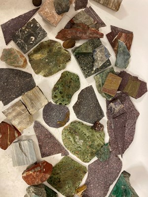 Lot 221 - A collection of mineral samples to include...