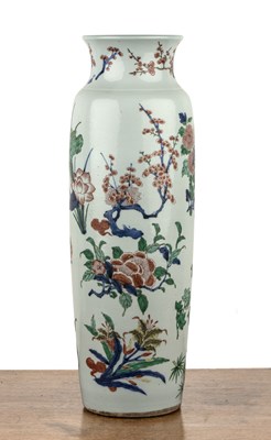Lot 116 - Porcelain sleeve vase Chinese, 17th/18th...