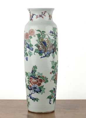 Lot 116 - Porcelain sleeve vase Chinese, 17th/18th...