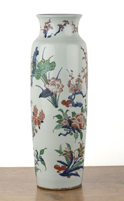 Lot 116 - Porcelain sleeve vase Chinese, 17th/18th...