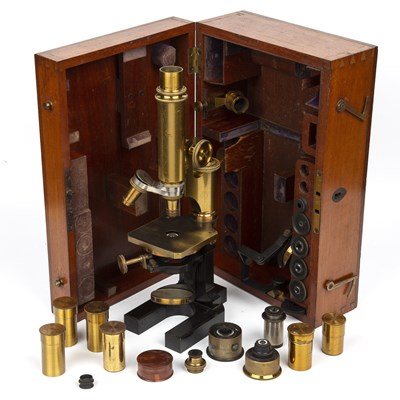 Lot 2 - A 19th century monocular microscope by Carl...