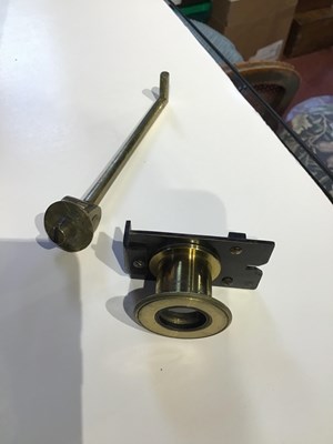 Lot 10 - A Victorian case mounted portable microscope...