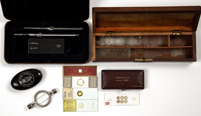 Lot 30 - Microscope slides to include five photograph...