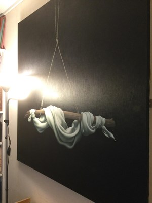 Lot 423 - Alison Dunlop (b.1958) Furl signed (lower...