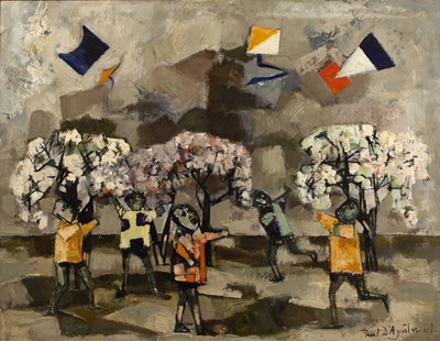 Lot 454 - Paul D'Aguilar (b.1927) Kite Flying, 1961...