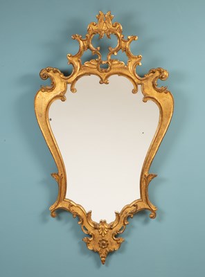 Lot 544 - A Venetian style gilt framed wall mirror