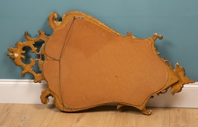 Lot 544 - A Venetian style gilt framed wall mirror