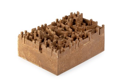 Lot 588 - Bryan Newman (1935-2019) Model of a walled...