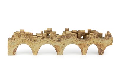 Lot 589 - Bryan Newman (1935-2019) Model of a bridge...