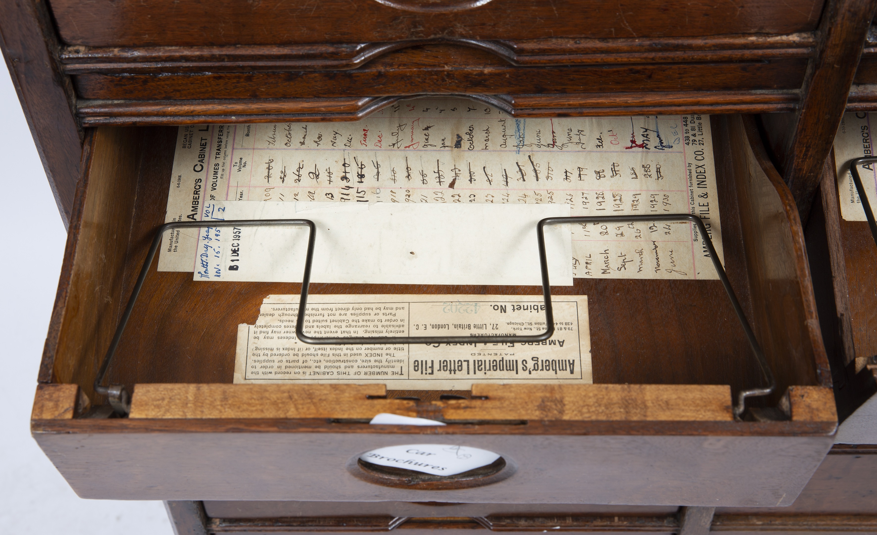 Lot 232 An Amberg's patent letter file with