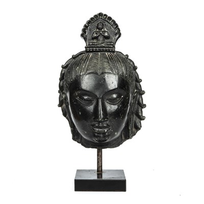 Lot 250 - A 19th century Indian Pala style black stone...