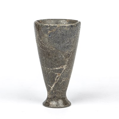 Lot 257 - A Romano-Egyptian Lapis Lazuli vase of conical...