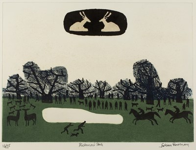 Lot 277 - Julian Trevelyan (1910-1998) Richmond Park,...