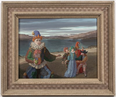 Lot 350 - Claude Harrison (1922-2009) Magicians by a...