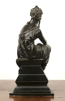 Lot 230 - Bronze model of a lady French, late 19th...