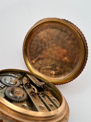 Lot 238 - A hunter pocket watch, the profusely decorated...