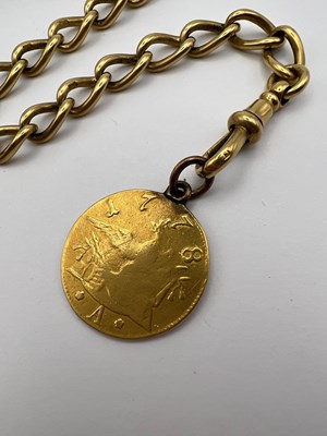 Lot 116 - An early Victorian 18ct gold hunter fob watch,...